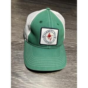 Jarrett Bay Clothing Co Cap Hat Green White Adjustable Fish